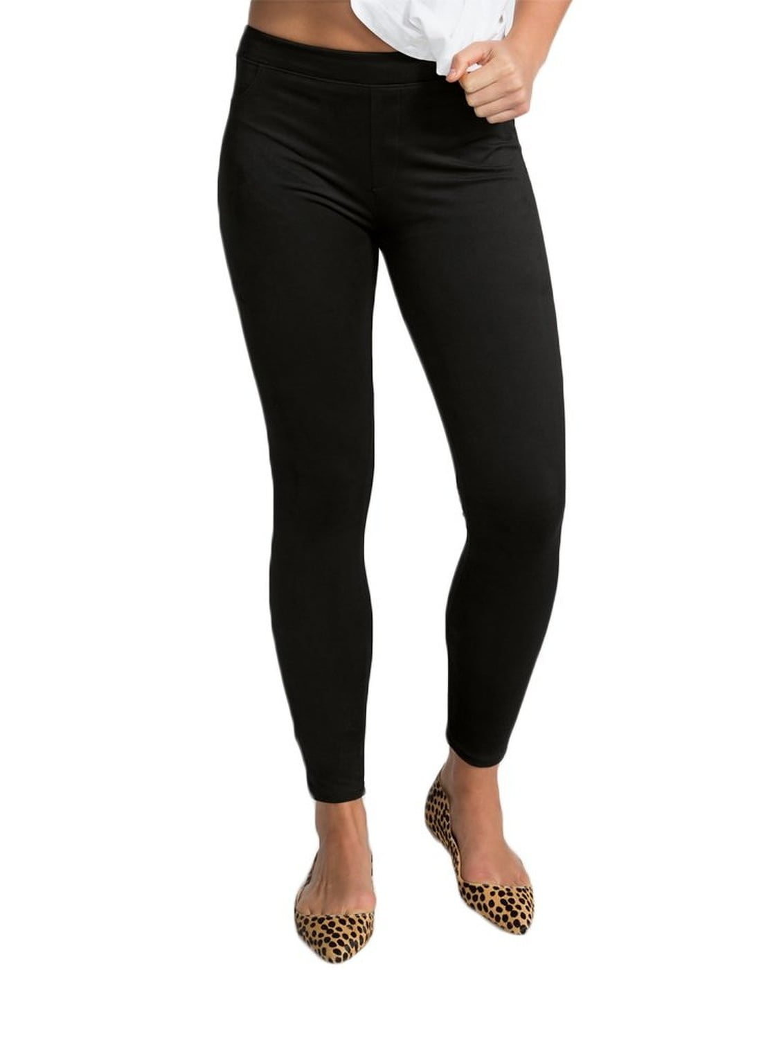 SPANX Easily Suede Leggings, Very Black 