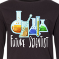 thumbnail image 4 of Inktastic Future Scientist with Beakers, Test Tubes and Formulas Long Sleeve Youth T-Shirt, 4 of 5