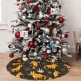 thumbnail image 5 of Lsque Funny Fox by the Field Print Christmas Tree Skirt, Tree Skirt with Ties or Velcro, Perfect for Holiday Decorations, Halloween, and New Year-48", 5 of 7