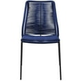 thumbnail image 5 of Afuera Living 19" Modern Fabric Dining Chair in Blue (Set of 2), 5 of 9