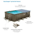 thumbnail image 3 of Funsicle 18' x 52" Oasis Rectangular Above Ground Swimming Pool, Brown, 3 of 13