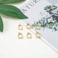 thumbnail image 4 of 10 Pairs/20Pcs Earring Hooks 18K Gold Plated Leverback Earring Hooks Brass Hoop Earring Findings with Open Loop Dangle Earrings Finding DIY, 4 of 6