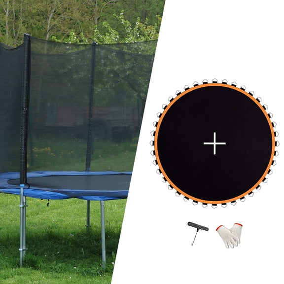 BAOSITY Trampoline Mat Replacement Jumping Mat Accessory Lightweight Jumping Cloth Trampoline Jumping Pad for Gym Exercise 6ft with 36 Buckles