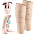 thumbnail image 1 of wonima11 2 Pcs Lymphedema Compression Leg Wraps Adjustable Lower Leg Cover up Medical Shin Splint Wrap for Heaviness Fatigue, 1 of 1