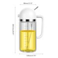 thumbnail image 1 of Olive 2 in 1 Glass Oil Sprayer Olive Oil Dispenser Press Type Dispenser for Cooking Kitchen Barbecue, 1 of 8