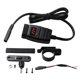 thumbnail image 1 of Riwesomey de manillar de motocicleta a prueba de agua de 12V con puerto USB dual, rápido 3,0 con voltímetro, de motocicleta Accesorios para motos Riwesomey VI007039-00, 1 of 1