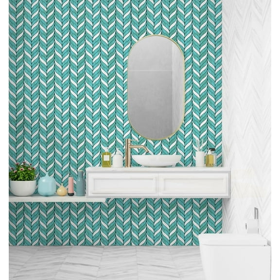 Mosaicowall 10-Sheet Peel and Stick Tile - 11.9"x11.8" Premium Kitchen Self Adhesive Backsplash Tile