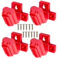 thumbnail image 1 of 4Pcs Battery Mount Holder Plastic Electric Tool Battery Dock Holder Heavy Duty Power Tool Hanger with Screws for Milwaukee M12 12V Lithium Battery Tool, 1 of 10