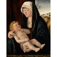 thumbnail image 2 of Giovanni Bellini 15x18 Black Ornate Wood Framed Double Matted Museum Art Print Titled - Madonna and Child (1510-1515), 2 of 5