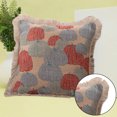 thumbnail image 4 of Fundas de almohadas para sofá, almohadas de algodón con volantes a rayas de 18 x 18 pulgadas para sala de estar, funda de almohada bohemia con cremallera o lindas almohadas para exteriores, 4 of 5