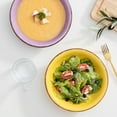 thumbnail image 5 of Vancasso, 6-Piece Stoneware Soup Plate Set, Colorful Dish, 27 OZ, Colourful 2, 5 of 7
