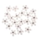 thumbnail image 5 of 20 piezas de adornos de resina de 9 mm con flores de diamantes de imitación con parte trasera plana para fiesta de boda Blanco, 5 of 9