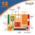 thumbnail image 2 of Tabla de actividades Driddle Busy Board Montessori 12 en 1 de madera, 2 of 6