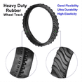 thumbnail image 3 of 2Pack Track Replacement for MX6 MX8 Elite Suction Cup Pool Cleaner, R0526100 Heavy Duty Rubber Precision Wheel Band, 3 of 7