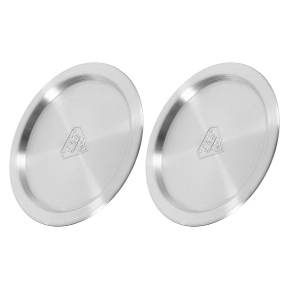 FOMIYES Stainless Steel Universal Lid Silver 304 Stainless Steel for Kitchen 2Pcs