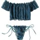 thumbnail image 2 of Conjunto de lencería de malla Dobby con volantes para mujer Azul Teal CH Azul Teal CH Xishao ropa, 2 of 2