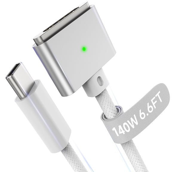 Magnetic 3 USB-C Cable 6.6FT, Compatible with MacBook Pro MacBook Air