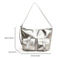 thumbnail image 2 of Bolso Cruzado Cuerpo para Mujeres PU Cuero Con Múltiples Bolsas Correa Ajustable Hobo Viajar, 2 of 9