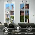 thumbnail image 3 of Window Film One Way Mirror Film Daytime Privacy Static Non-Adhesive Decorative Heat Control Anti UV Window Tint for Home and Office Silver for 19“Width, 3 of 7