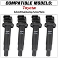 thumbnail image 6 of 4x Denso Ignition Coil 90919-02240 For Toyota Camry Yaris Prius 1.3L 1.5L 2.4L, 6 of 6