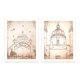 thumbnail image 1 of Moyic 2 uds.Pinturas impresas con patrón de construcción sin marco, póster impermeable sin decoloración, imagen decorativa para sala de estar, Decoración del hogar Moyic HA010852-00, 1 of 1