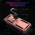 thumbnail image 4 of Dteck For Motorola Moto One 5G Ace Shockproof Dual Layers Rotatable Ring Kickstand Drop Protection Cover Compatible with Magnetic Car Mount, Rosegold, 4 of 8