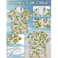 thumbnail image 3 of Funny Alligator Hawaiian Shirt for Men, Button Down Summer Beach Short Sleeve, Animals Lover Gifts, S-5XL, 3 of 4