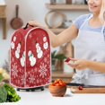 thumbnail image 3 of HELLHERO Snowman and Snowflake Kitchen Blender Dust Cover Oil Proof Kitchen Use Proof Stain Durable Blender Cover with Fitted, 3 of 6