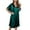 Black, variant on TSADFHJI Robes for Women Silk Solid Color Female Ice Silk Nightdress Summer Short Sleeve Women's Gown M Black