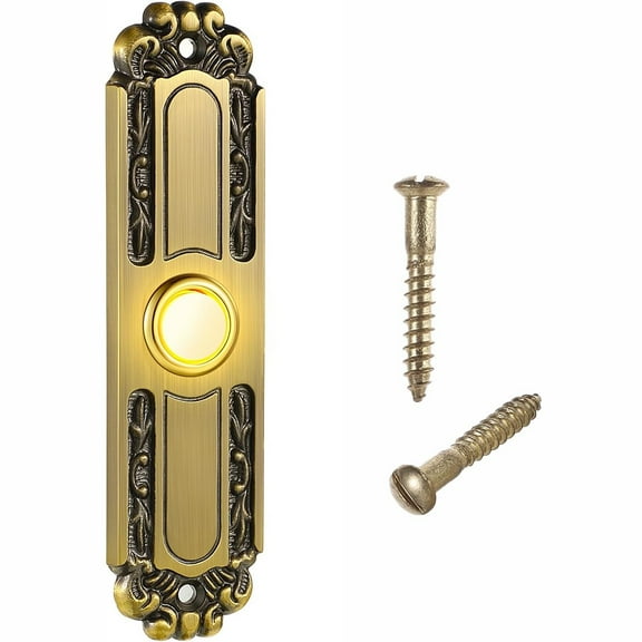 5.1 Inch Heavy Duty Doorbell Push Button Metal Led Light Door Bell Wired