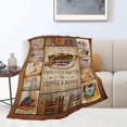 thumbnail image 6 of Book Lovers Gifts Blanket Flannel Fleece Reading Librarian Coffee Throw Blanket Cozy Plush Ultra Soft Fuzzy Reader Bookworm Graduation Blankets for Girls Women Boys Men 80"X60", 6 of 6