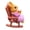 F, variant on SLYNSHome Garden Statues Miniature Rabbit Figurine Decor for Patio Yard Balcony Lawn Housewarming Birthday Gifts for Women Mom