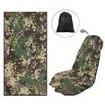 thumbnail image 5 of Xixirimido Army Green Camo Print Gym Car Seat Cover Towel Sweatproof Protector for Post-Workout Large Universal Front Seat Mat Non-Slip for Cars, Trucks, SUVs, 5 of 8