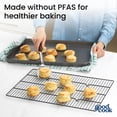 thumbnail image 5 of GoodCook Set of 2 Nonstick XL Cookie Sheet and XL Cooling Grid, Gray, 5 of 9