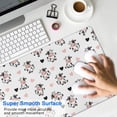 thumbnail image 4 of Long Mouse Pads for Desk,White Cow Heart Pattern Desk Mats on Top Of Desks, Desk Mouse Pad Extra Large with 3mm Non-Slip Base and Stitched Edge for Gaming,Office,Work,Home 31.5"x15.7", 4 of 6