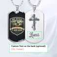thumbnail image 7 of NETDECOR Personalized Be Still and Know That I Am God Psalm 46:10 Christian Dog Tag Necklace for Men, Custom Stainless Steel Engraved Pendant, Jewelry Gifts for Men, 7 of 7