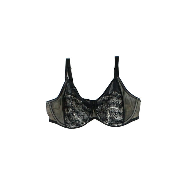 Chantelle Chantelle NEW Black Womens Size 34 DD Lace Illusion Full