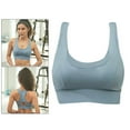 thumbnail image 4 of Crop Top Chaleco Bra Shape Wear Jogging Running Ejercicio Azul S Zulema Sujetadores deportivos para mujer High Import, 4 of 8