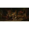 thumbnail image 3 of Jean-Baptiste Regnault 14x9 Black Modern Framed Museum Art Print Titled - Aeneas Offering Presents to King Latinus and Asking Him for the Hand of His Daughter (1778), 3 of 5