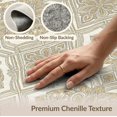thumbnail image 6 of ODIKA 5'x7' Washable Area Rug Cream Repeating Beige Geometric Traditional Vintage Entryway for Dining Room, Under Table, Home Office, Non-Slip Chair-Friendly, 6 of 7