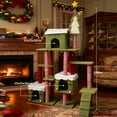 thumbnail image 5 of Christmas Cat Tree - Must Have Viral Product for Cats Spacious Freestanding Tree with Sisal Posts Gothic Coffin Bed & Festive Design, 5 of 7