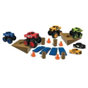 Monster Maniacs Ford Switch 'Ems 24 Piece Vehicle Gift Set, Friction Powered Vehicle Set with 4 Truck Chasis, 6 Truck Bodies Plus Accessories, Children Ages 3 Years and Up