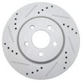thumbnail image 2 of TRQ Front Performance Brake Rotors Set Premium G-Coated Cross Drilled & Slotted Fits Select 2005-2014 Ford Mustang, 2 of 5