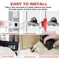 thumbnail image 2 of Portable Door Lock & Door Stop Alarm Home Door ​Security Device for Travel Hotel Unbranded, 2 of 7