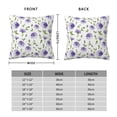 thumbnail image 2 of Pofeuu Purple Chicory Print Double-sided plush pillowcase Square Throw Pillow Covers Pillows Cover for Living Room Bedroom Sofa Couch Cushion Cover（No pillow core）-22"x22", 2 of 7
