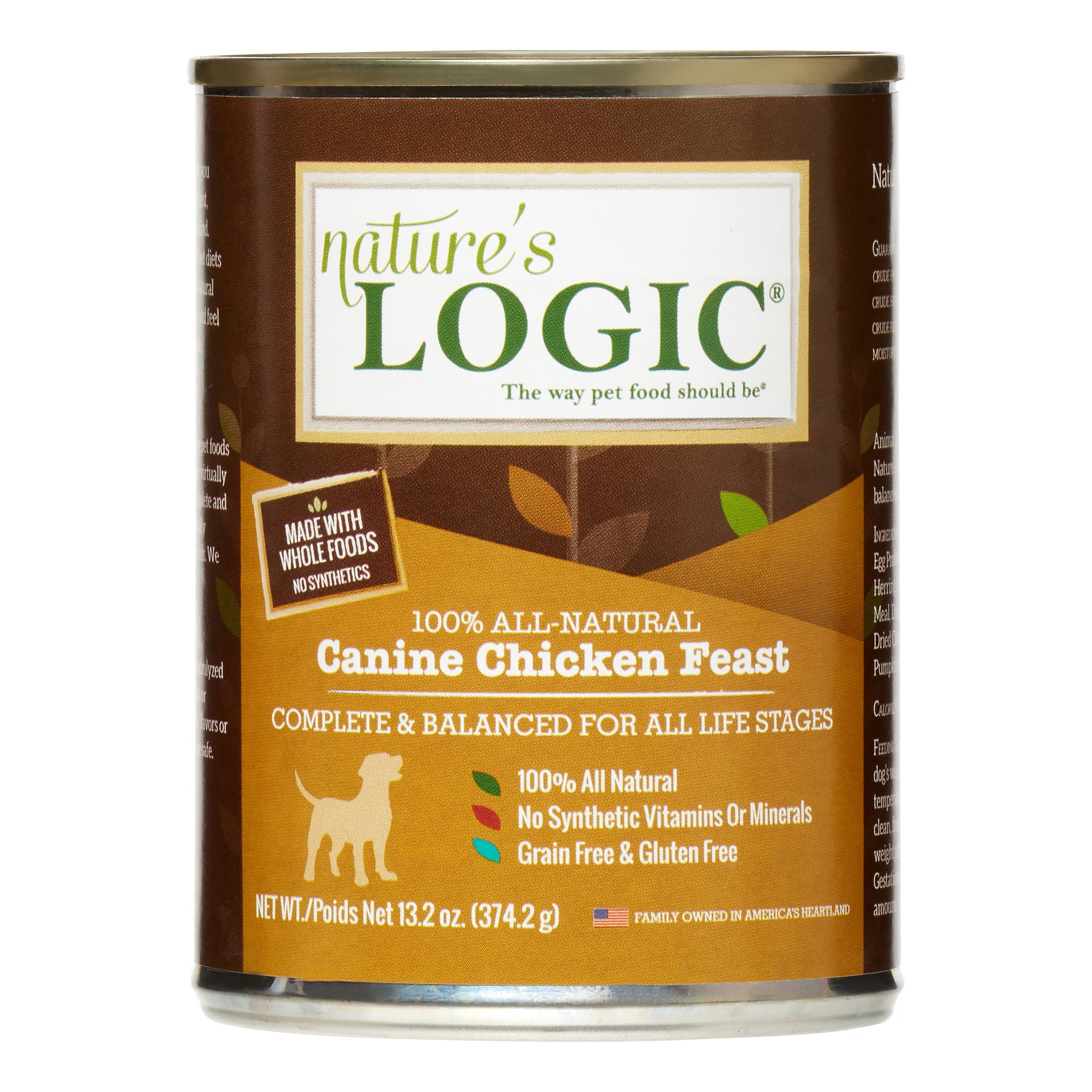Nature's Logic GrainFree Chicken Feast Wet Dog Food, 13.2 Oz, Case of