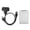 White, variant on BIMZUC Hard Disk Adapter Cable SATA HDD/SSD Dual Interface Conversion Cord with 2.5in Protect Box Red, 4.33 inches / 11 cm