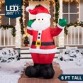 thumbnail image 2 of Papá Noel inflable Joiedomi de 1,8 m con luz LED para jardín, 2 of 9