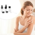 thumbnail image 4 of Unique Bargains Leakproof Travel Container Set with Zipper Pouch Black, Clear 6Pcs, 4 of 6