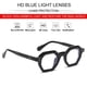 thumbnail image 5 of Gafas de bloqueo de luz azul JOVAKIT con montura octagonal retro, 5 of 7